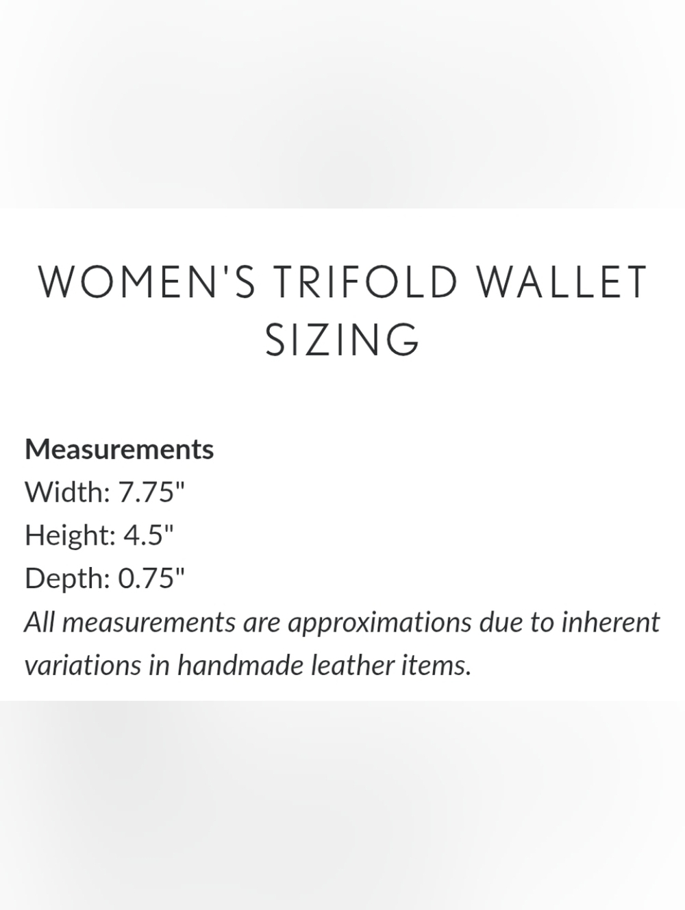 Portland Leather Goods Women’s Trifold Wallet Black Pebbled Leather - Picture 4 of 4